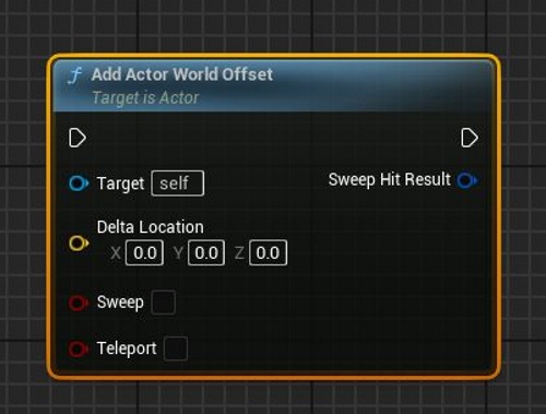 UE5のAddActorWorldOffset